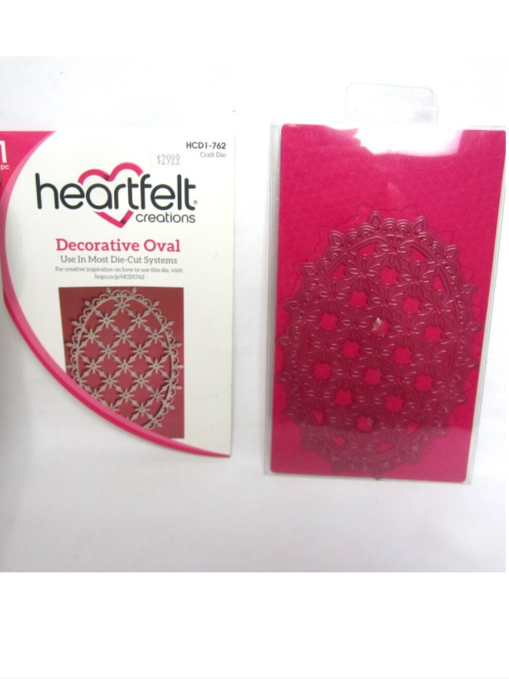 Heartfelt Creations Decorative Oval Craft Die 1 Pc HCD1-762 Lacy Victorian